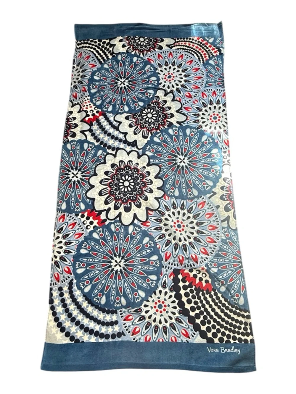 NWT Vera Bradley Fireworks Medallion Beach Towel Retired Pattern